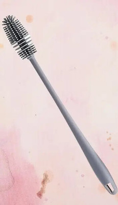 SJK Silicone Flexible & Long Bottle Cleaning Brush (PACK OF 2)(Random Colour)