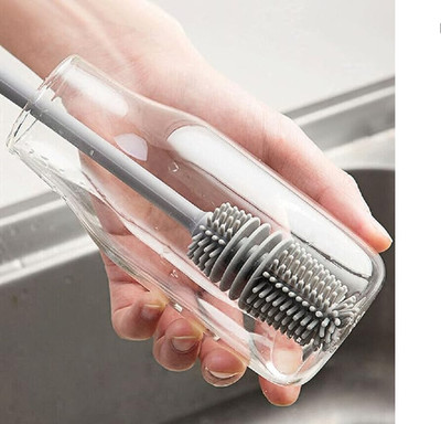Prashanti Enterprise Bottle cleaning brush(Gray, Multicolor)
