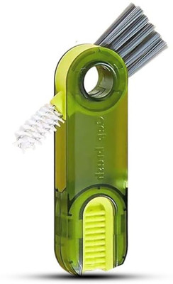 Heinriched 3 in 1 Cup Lid Gap cleaner brush for Water Bottle, Straw, Window, Keyboards(Multicolor)