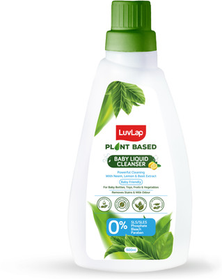 LuvLap Plant Based Liquid Cleanser, 500ml, With Neem, Lemon & Basil(Clear)