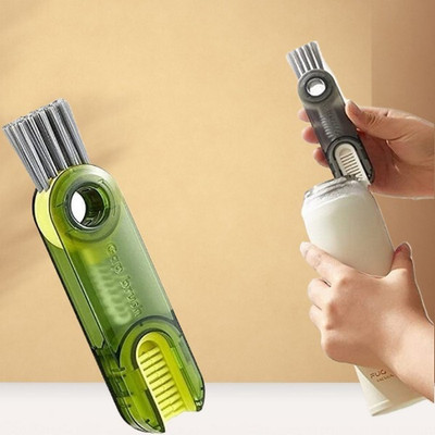 Sumookh Store 3 In 1 Cup Cleaning Brush K041 for Computers, Laptops(Multifunctional Cup Cleaning Brush, 3 in 1 Lid Cleaning Brush Crevice Brush K9)