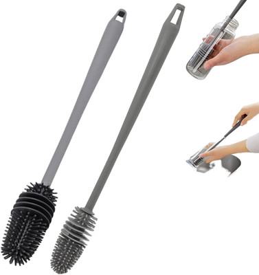 HM POINT Gentle Care Silicone Bristle Baby Bottle Cleaning Brush(Multicolor)