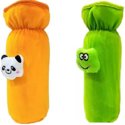 Radiant Fashion World CLASSIC BOTTLE COVER FOR BABIES PACK OF 2(Green, Yellow)