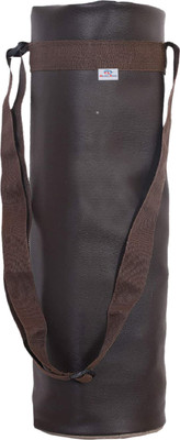 Heart Home Soft Leather Insulated Bottle Cover|Adjustable Strap With Drawstring(Brown)