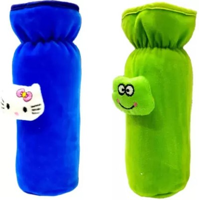 Radiant Fashion World CLASSIC BOTTLE COVER FOR BABIES PACK OF 2(Green, Blue)