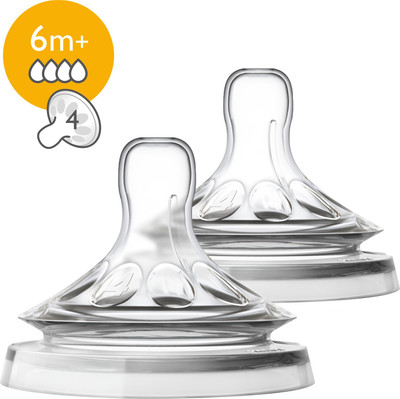 Philips Avent NATURAL Teat Fast Flow Nipple(Pack of 2 Nipples)