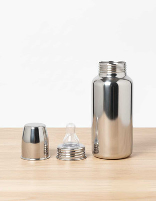 RaoSons Stainless Steel Baby Feeding Bottle 240ml New Born Flow Nipple(Pack of 1 Nipple)