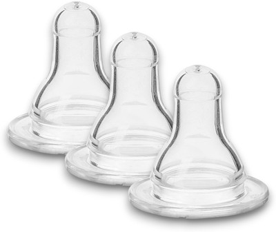 BONNE Newborn Bottle Nipples for All Type Feeding Bottles (pack of 3) Slow Flow Nipple(Pack of 3 Nipples)