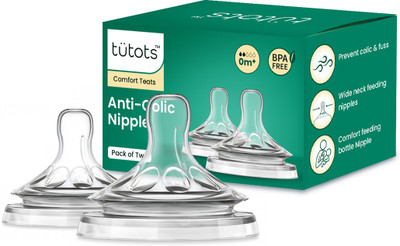 tutots Comfort Teat with Petals BPA Free Slow Flow Nipple(Pack of 2 Nipples)