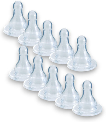 RB Point Gentle Flow Nipple for All Type Feeding Bottles New Born Flow Nipple(Pack of 10 Nipples)