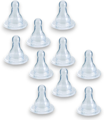 RB Point Natural Flow Level 1: Mimics Breastfeeding Flow for Newborns New Born Flow Nipple(Pack of 10 Nipples)
