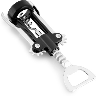 fackelmann 49781 Stainless Steel Corkscrew Bottle Opener With Zinc Alloy , Premium Durable -16cm Bottle Opener(Pack of 1)