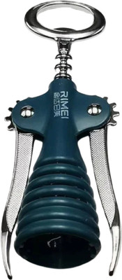 Omkarixa Multifunctional Wine Opener Stainless Steel Corkscrew with Wine Stopper All-in-One Waiter’s Corkscrew & Beer Bottle Opener Bottle Opener(Pack of 1)