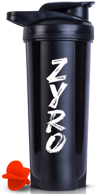 ZYRO 750 ml Plastic Shaker(Pack of 1, Orange)