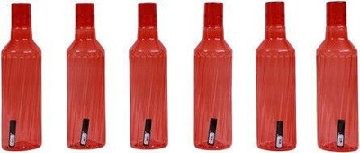 EssaBella 1000 ml Plastic Bottle(Pack of 6, Red)