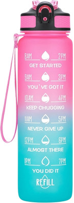 Givni Mart 1000 ml Plastic Bottle(Pack of 1, Multicolor)