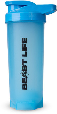 BeastLife 750 ml Plastic Shaker(Pack of 1, Blue)
