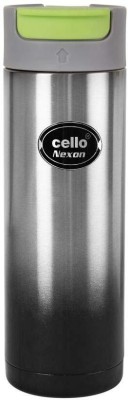 cello Nexon Stainless Steel Double Walled Water Bottle Hot and Cold 550 ml Bottle(Pack of 1, Black, Steel)