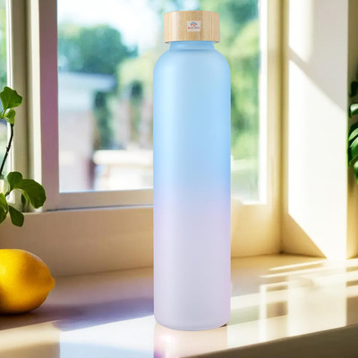 Heart Home 750 ml Glass Bottle(Pack of 1, Blue, Pink)