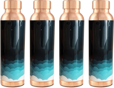 KUBER INDUSTRIES 950 ml Copper Bottle(Pack of 4, Copper)