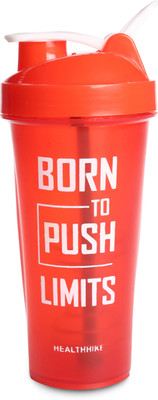 HealthHike 700 ml Plastic Shaker(Pack of 1, Red)