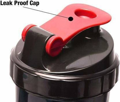 Snipper 500 ml Tritan, Plastic Shaker(Pack of 1, Red, Black)