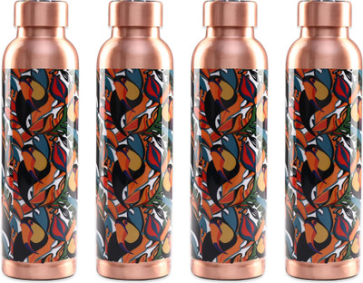 KUBER INDUSTRIES 950 ml Copper Bottle(Pack of 4, Copper)