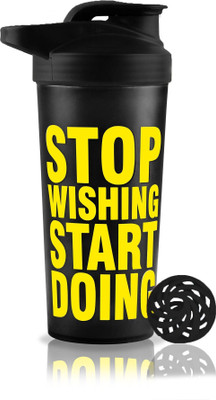 COOL INDIANS 700 ml Plastic Shaker(Pack of 1, Yellow)