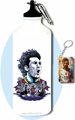 craft maniacs 600 ml Aluminium Sipper(Pack of 2, White)