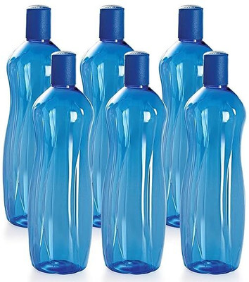 TSS 1000 ml Plastic Bottle(Pack of 6, Multicolor)