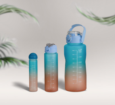 PMAKE 2000 ml Plastic Bottle(Pack of 3, Multicolor)