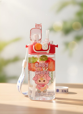 TeraaBliss 570 ml Plastic Bottle(Pack of 1, Red)