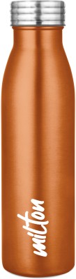 MILTON Breeze 750 Stainless Steel Water Bottle, 730 ml, Metallic Orange 730 ml Bottle(Pack of 1, Orange, Steel)