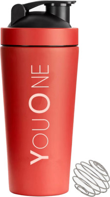 Youone 750 ml Steel Shaker(Pack of 1, Red)