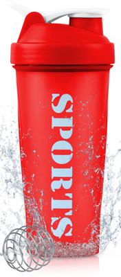 ZYRO 650 ml Plastic Shaker(Pack of 1, Red)