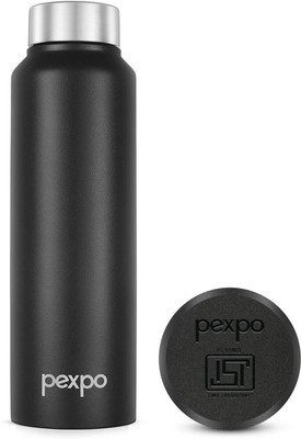 pexpo 750 ml Steel Bottle(Pack of 1, Black)