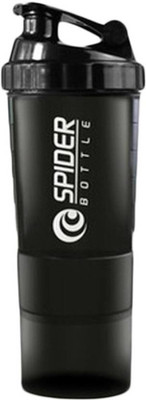 xwipe 500 ml Plastic Shaker(Pack of 1, Black)