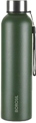 BOROSIL 1000 ml Steel Bottle(Pack of 1, Green)