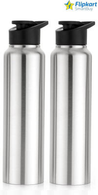 Flipkart SmartBuy 1000 ml Steel Bottle(Pack of 2, Silver)
