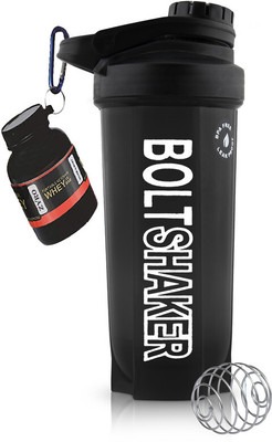 Dassio 700 ml Plastic Shaker(Pack of 2, Black)