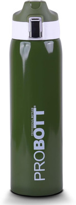 PROBOTT Thermosteel Icon Vacuum Flask Hot & Cold Water Bottle 750 ml Flask(Pack of 1, Green, Steel)
