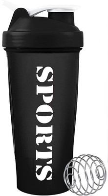 TRUE INDIAN 600 ml Plastic Shaker(Pack of 1, Black)