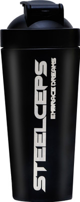 STEELCEPS 750 ml Steel Shaker(Pack of 1, Black)