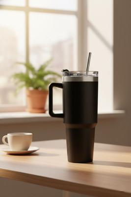 Blyss Lane 1200 ml Stainless Steel Sipper(Pack of 1, Black)