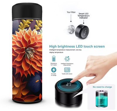 inventoo 500 ml Steel Bottle(Pack of 1, Multicolor)