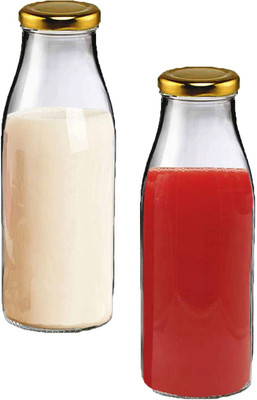 Riddhi Imperial 500 ml Glass Bottle(Pack of 2, Clear)