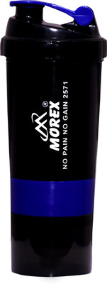 HHS SPORTS 500 ml Plastic Shaker(Pack of 1, Multicolor)