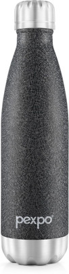 pexpo 500 ml Steel Flask(Pack of 1, Black)