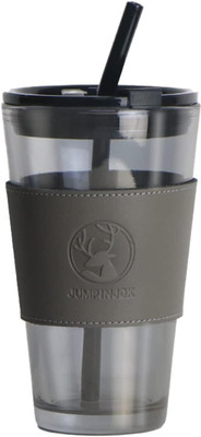 CASAQUA 450 ml Glass Sipper(Pack of 1, Black)