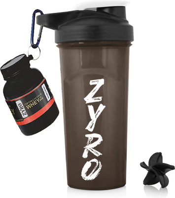 ZYRO 650 ml Plastic Shaker(Pack of 2, Grey)